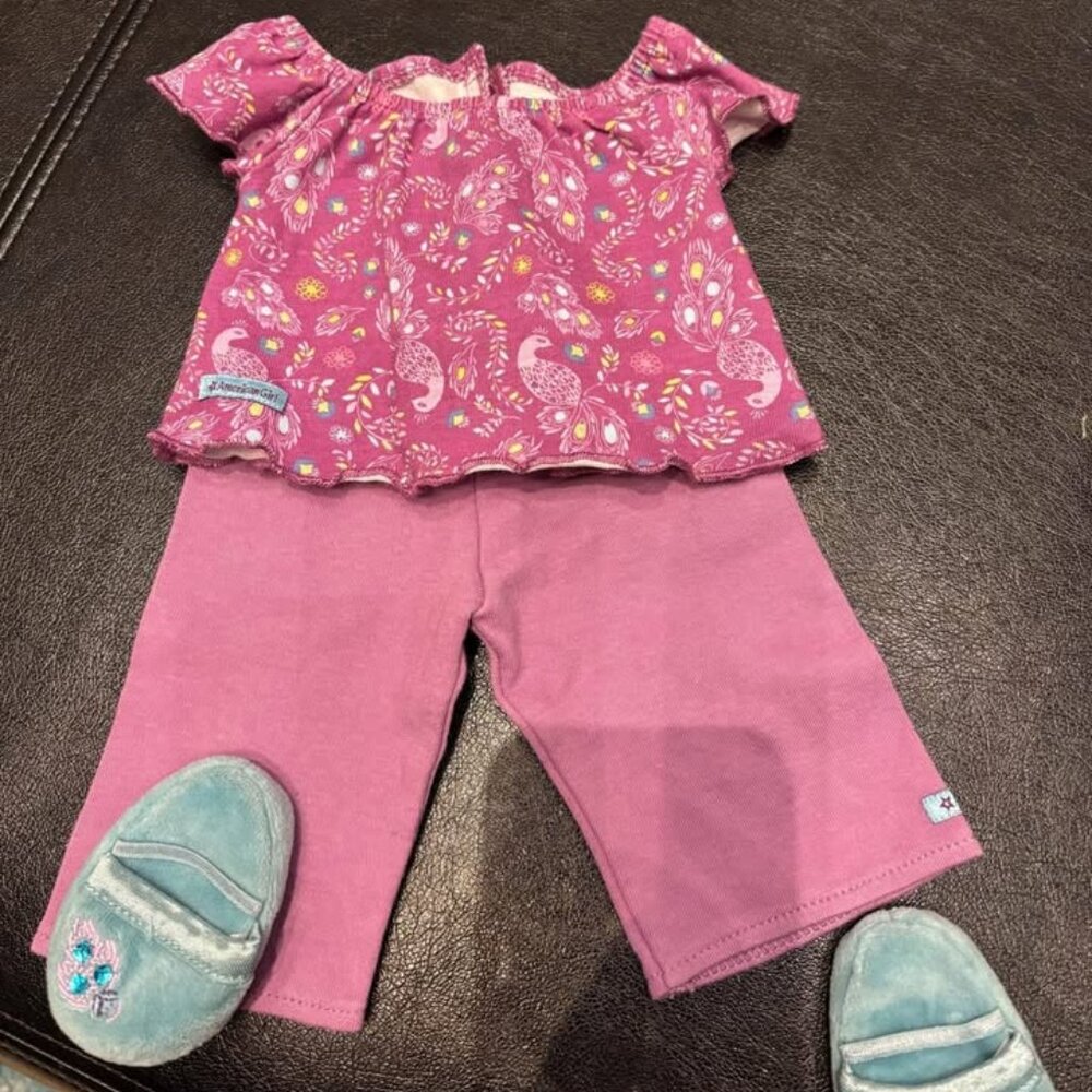 American Girl Purple Peacock Pyjamas